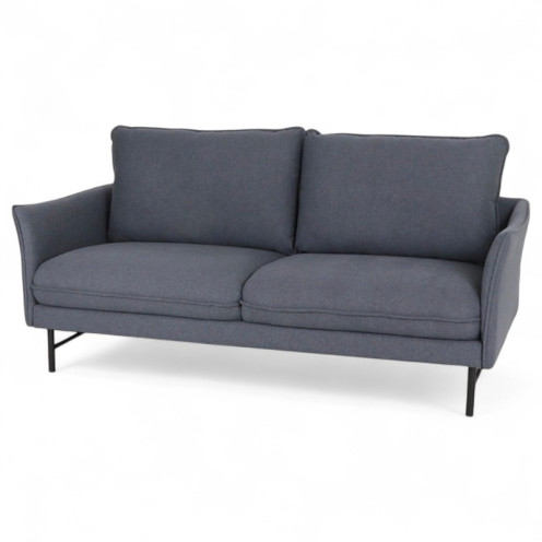 A beautiful, elegant, and high-quality 3-seater sofa in navy blue. A beautiful, elegant, and high-quality 3-seater sofa in navy blue.