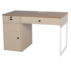 مكتب باللون االخشبي البيج حديث- 120×60×75سم