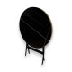 Black round folding table Black round folding table