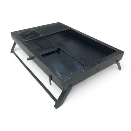 منقل شوي قابل للتسفيط مع جراب باللون الاسود عالي الجودة  منقل شوي قابل للتسفيط مع جراب باللون الاسود عالي الجودة