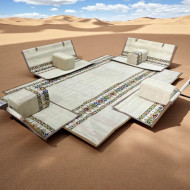 A beautiful, modern Syrian floor seating set - available in several colors.