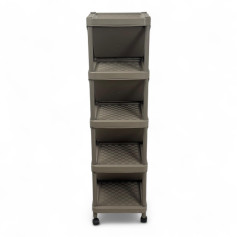 Strong plastic shoe rack 4 floors with tires with the possibility of storage on both sides