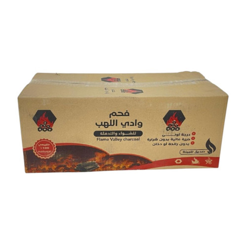 فحم وادي اللهب السداسي 8 كيلووهو فحم طبيعي مصمم للشواء والتدفئة.   فحم وادي اللهب السداسي 8 كيلووهو فحم طبيعي مصمم للشواء والتدفئة.