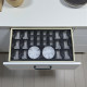36-piece glass cups and saucers set in various shapes. 36-piece glass cups and saucers set in various shapes.