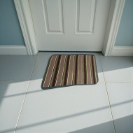 Rectangular bathroom rug in multiple colors