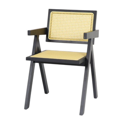 كرسي راتان فاخر باللون الاسود حديث كرسي راتان فاخر باللون الاسود حديث