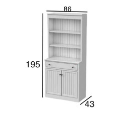 ركن قهوة بتصميم ريفي حديث بأرتفاع 195سم باللون الابيض  ركن قهوة بتصميم ريفي حديث بأرتفاع 195سم باللون الابيض