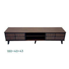 طاولة بلازما بتصميم عصري بطول ١٨٠سم باللون البني الانيق