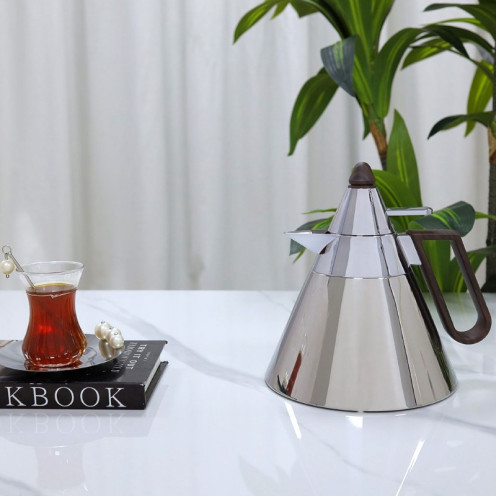 ترمس (جود) مصنوع من الستانلس ستيل، وبلمسة خشبية فاخرة ٠.٧ لتر