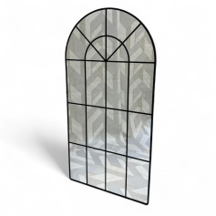 مرايا جدار مقسمة باللون الاسود فاخرة ١٨٠*٩٠سم