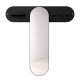 Modern black coat rack with shelf