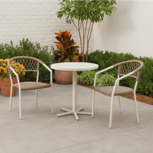 طقم طاولة شاي مع 2 كراسي حديث وعصري 