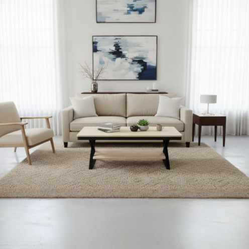 طاولة وسط خشب مفرد 120سم بعدة اللوان