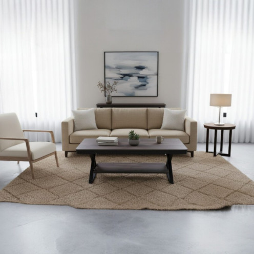 طاولة وسط خشب مفرد 120سم بعدة اللوان