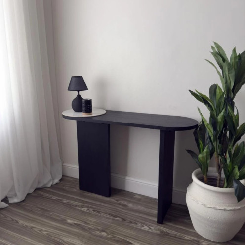 مدخل كونسول خشب مع قطعة رخام بعدة اللوان عصري وحديث