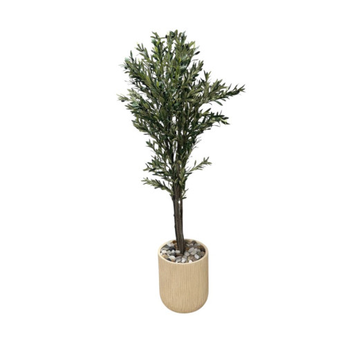 شجرة الزيتون الصناعية الفاخرة بارتفاع 220 سم مركن رخام حديث