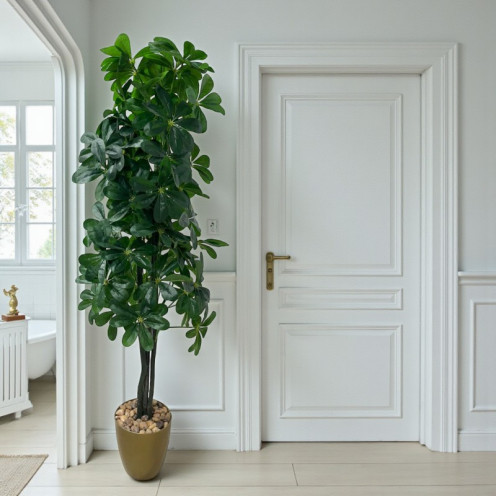 شجرة ليمون صناعية فاخرة - ارتفاع 185 سم بلاستيك