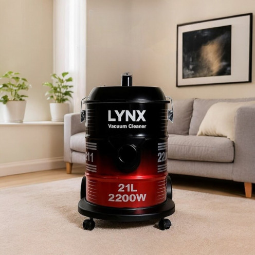 مكنسة كهربائية برميل - 2200 واط - 21 لتر من ماركة لينكس