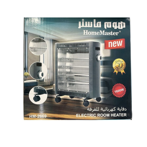 دفاية كهربائية 4 ريش (هوم ماستر) 1600 واط