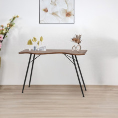 طاولة مدخل بتصميم فريد باللون البني مقاس 120 سم  