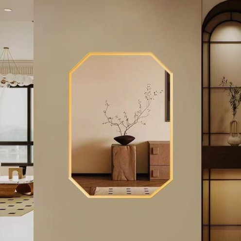 مرايا / مرآة حائط مضيئة بتصميم أنيق وعصري 120*80 سم