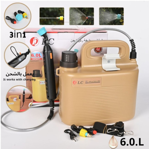  مضخة رش مياه محمولة وقابلة لإعادة الشحن من ماركة DLC. 