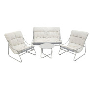 طقم جلسة خارجية استيل ٤ اشخاص حديثة وعصرية