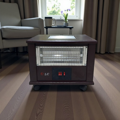 4-phase electric heater with a heating element on top (DLC)