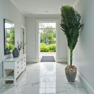  شجرة نخل صناعية طويلة عالية بارتفاع  170سم بمركن بلاستيكي بعدة اللوان 