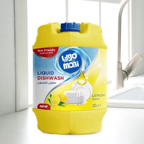 موبي سائل صحون ليمون 20 لتر عالي الجودة برائحة الليمون