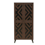A luxurious, modern, two-tier shoe cabinet made of Malaysian wood, available in various colors.