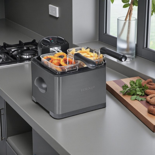 قلاية زيت كهربائية ريبون - لقلي أسرع 6 لتر