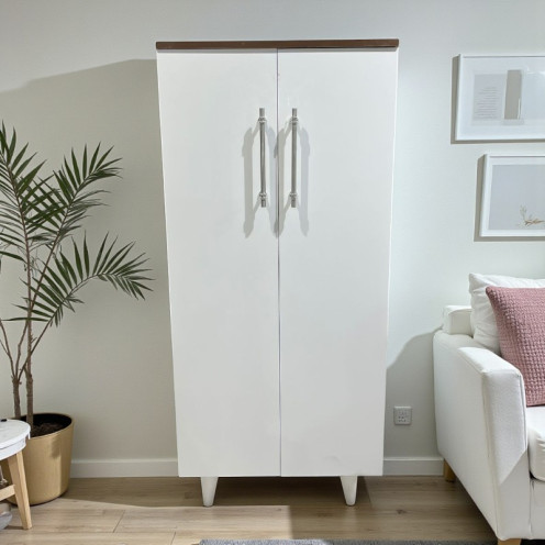 دولاب ، جزامة احذية حديث وفاخر خشب باللون الابيض 