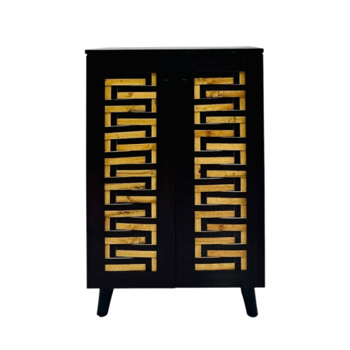 دولاب احذية 2 باب ماليزي حديث وانيق ارتفاع 91 سم بعدة اللوان