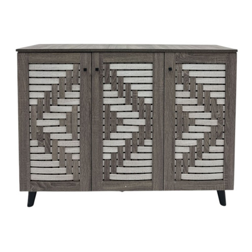 دولاب ، جزامة احذية 3 باب ماليزي حديث وانيق ارتفاع 119 سم بعدة اللوان