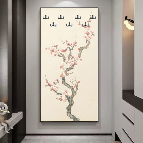 لوحة جدارية وعلاقة بتصميم تجريدي لزهر الكرز (ساكورا) 160سم