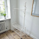 Modern two-tier clothes rack and storage stand in various colors