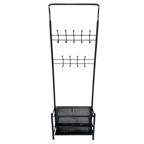 Stylish and modern three-tier clothes rack and storage stand in several colors