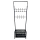 Stylish and modern three-tier clothes rack and storage stand in several colors