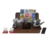 بكج الشاي المتكامل 14 في 1 حديثة حقيبة أدوات احترافية للبر والرحلات