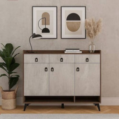 دولاب كوفي خشب فاخر 120×32×100- بـ6 ادراج برفوف