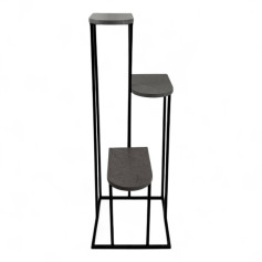 Rose stand inserted three floors with iron structure and wood surface