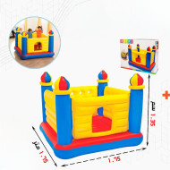 A fun and engaging inflatable bouncy castle for children
