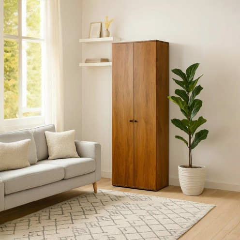 دولاب جزامة حديث 2 باب باللون البني 196سم