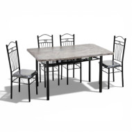 طاولة طعام خشبي بـ4 كراسي عالية الجوده120سم بعدة اللوان