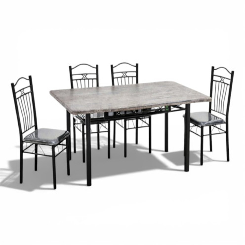 طاولة طعام خشبي بـ4 كراسي عالية الجوده120سم بعدة اللوان