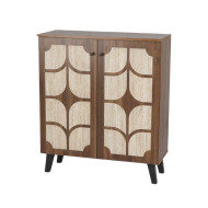 خزانة ، جزامة أحذية ببابين بتصميم فاخر خشبي