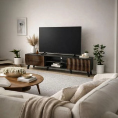 طاولة بلازما خشب بتصميم مميز شرائح بعدة اللوان 180سم