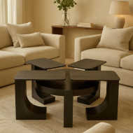 5-Piece Wooden Coffee Table Set in Various Colors