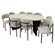 طاولة طعام بديل رخام لــ8 كراسي عالية الجودة ١٨٠*٩٠سم